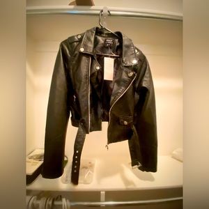 NWT Ashley Outerwear Leather jacket. Women’s small or kids Xl fits the same